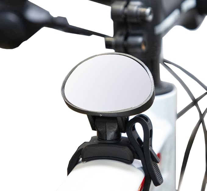 Zefal Spy 15 Mini Bike Mirror – Universal Clip-On Rearview Mirror, 15 cm2 Convex Chrome ABS, 360 Degrees Adjustable, Fits 22–86mm Frames & Handlebars, Lightweight 28g