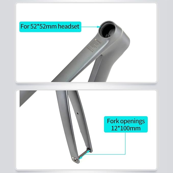 700C Carbon Fiber Bikes Frame 43.5/46/48/50/52/54/56CM Road Bike Frameset Wind Breaker Racing Frame Thru Axle F12×100mm R12×142mm Disc Brake Frames(Black,48CM)
