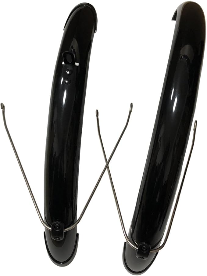 pistro Folding Bike Fenders Front & Rear Fenders for 20 Inch Wheel Folding Bicycles Black Bicycle Mud Guards Mudflaps
