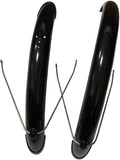 pistro Folding Bike Fenders Front & Rear Fenders for 20 Inch Wheel Folding Bicycles Black Bicycle Mud Guards Mudflaps
