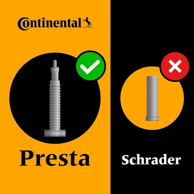 Continental Race 28 700 x 20-25c Bike Inner Tubes (Pack of 3) - Presta 60mm Long Valve