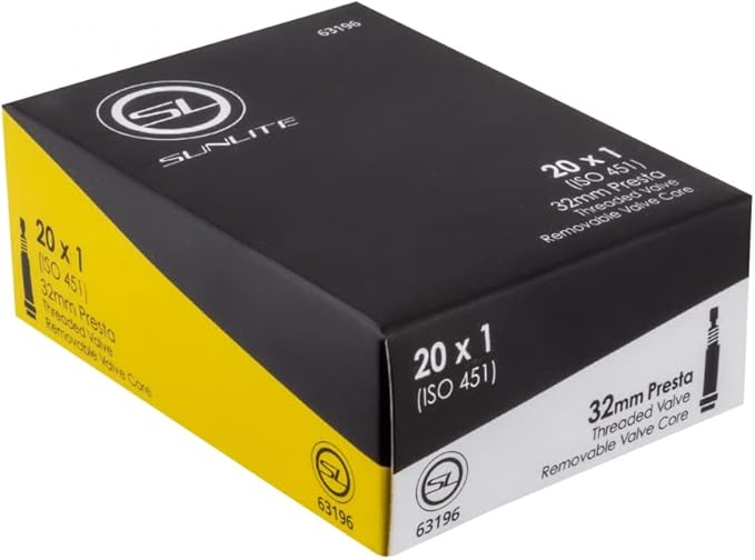 Sunlite Standard Presta Valve Bicycle Tubes