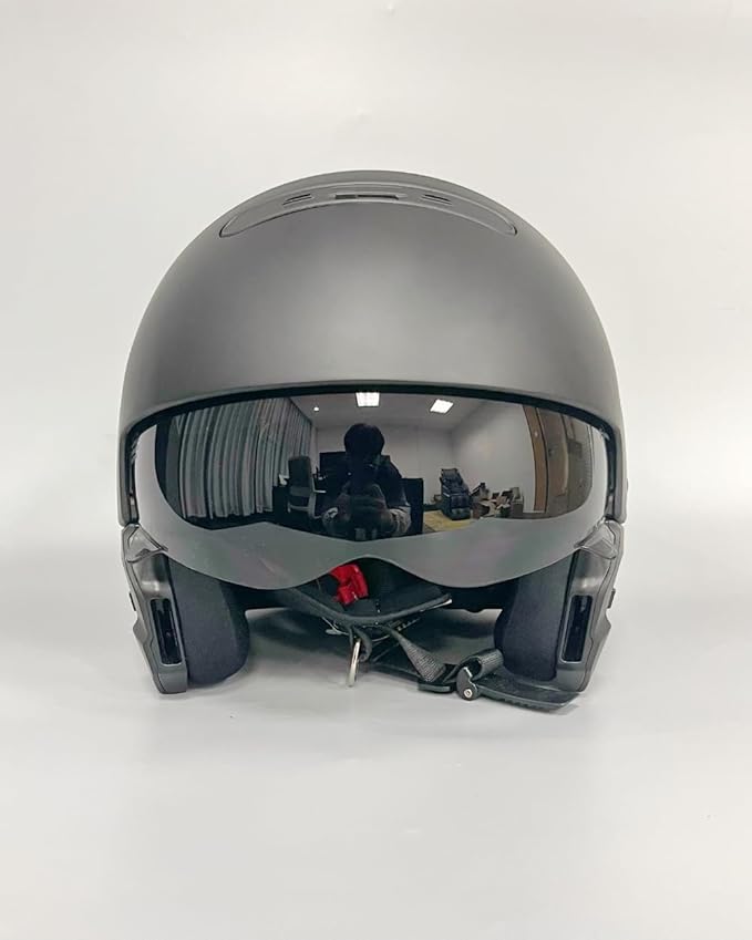 Compatible with EXO Covert Visor Replacement Motorcycle Helmet Visor Sun Protection Anti-Scratch, Universal(Smoke)
