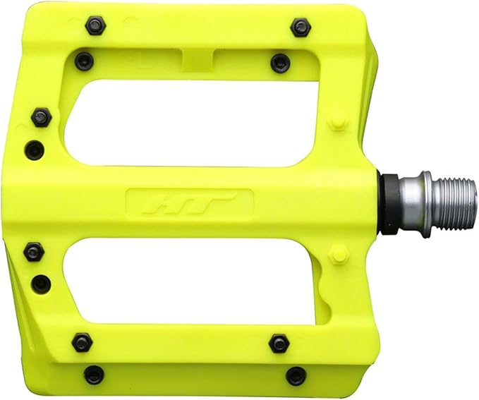 HT Components PA12A Pedals - Platform Aluminum 9/16 Neon Yellow