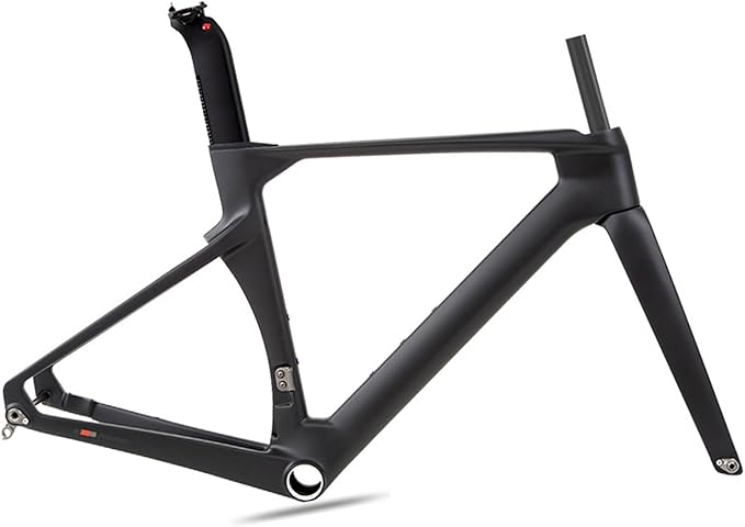 700C Carbon Road Bike Frameset 43.5cm / 46cm / 48cm / 50cm / 52cm / 54CM / 56CM Breaking Wind Racing Frame Thru Axle Frame 12×100MM 12×142MM Disc Brake Frame Internal Routing