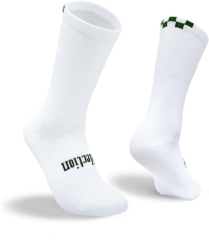 Selection Cycling Socks - Men’s Road Bike Crew, Compression Fit, Breathable Moisture‑Wicking, Quick‑Dry, Arch Support