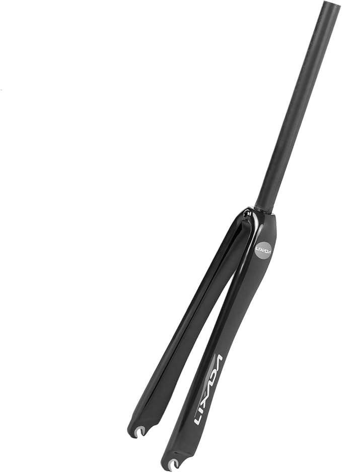 Bicycle Fork, 25.4mm Ultralight Full Carbon Fiber Road Bicycle Fork 700C Cycling Fixed Gear Bike Fork Fixie Bike Front Fork 25.4mm
