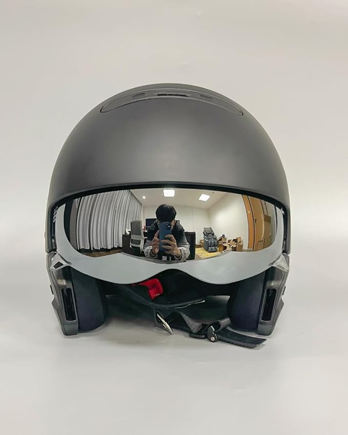 Compatible with EXO Covert Visor Replacement Motorcycle Helmet Visor Sun Protection Anti-Scratch, Universal(Sliver)