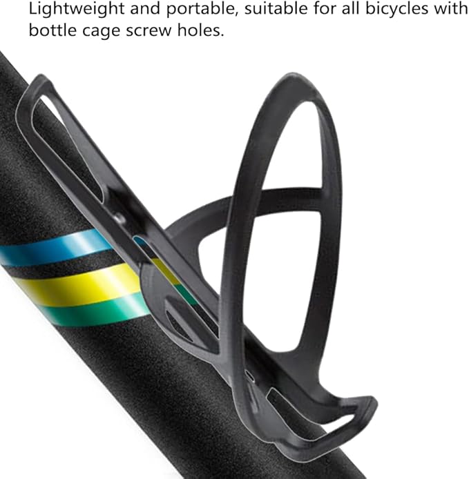 Bike Water Bottle Holder Carbon Fiber Nylon Bottle Cage Lightweight Durable Secure Mounting for Road Bike Mountain Bike Black 85mm 79mm 148mm (Type 1)