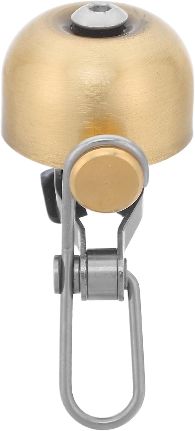 Operitacx Copper Bike Bell Vintage Cycling Bell Loud Ring Brushed Copper Universal Bike Horn Mountain Road Outdoor Riding Accessories