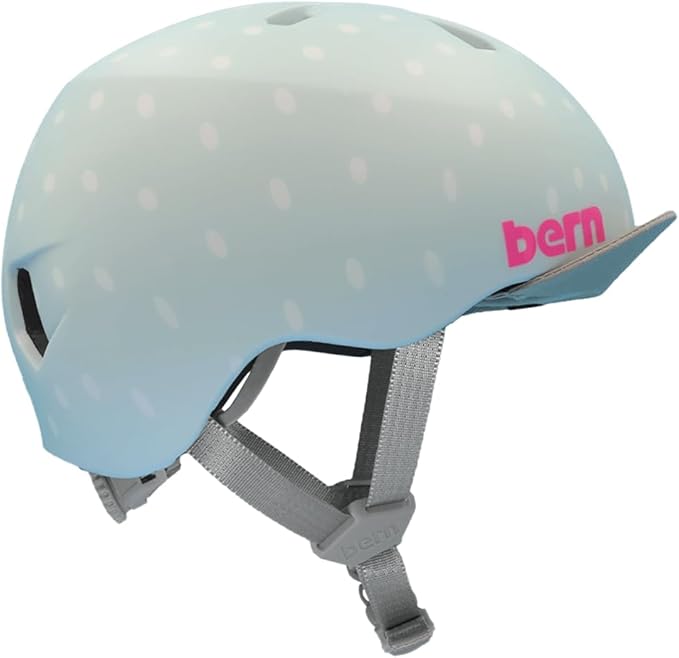 BERN Nina Bike Helmet for Kids, Ages 3-12, Flip Visor, Adjustable fit, Lightweight, CPSC Safety Certified