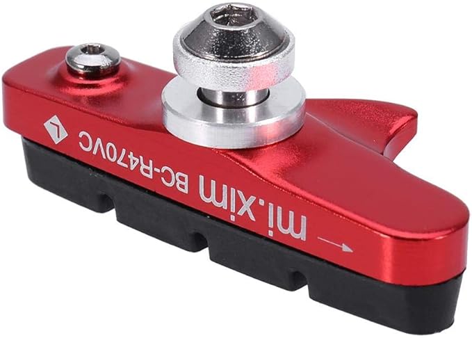 Tbest Road Brake Pad Blocks MTB BMX Mountain Bike V Brake Pads Brake Blocks 2pcs Aluminium Alloy Road Brake Shoes Drawer Style Brake Pads for Mountain Bike Cycling