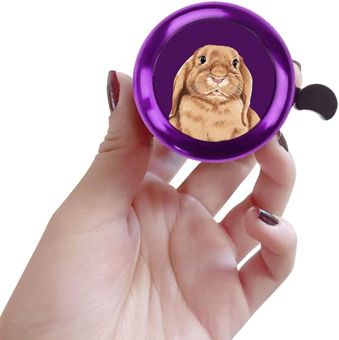 WIRESTER Purple Aluminum Round Bike Bell, Classic Ring Bicycle Bell, Bike Accessories Bell Ring for Adults Kids Girls Boys