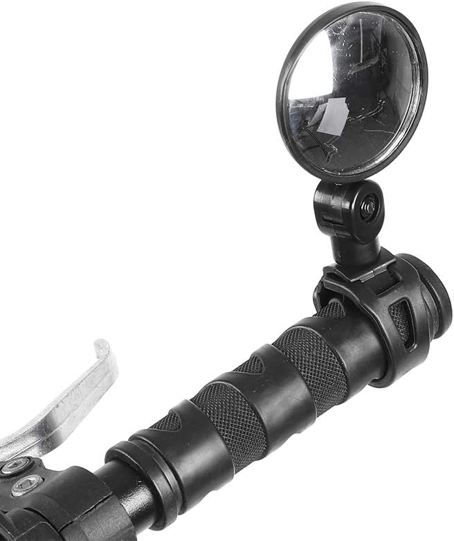 Handlebar Mirror, Rotatable Rear View Mirror, Adjustable End Mirror for Mountain Road Bike, 1 Pack