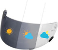 PSLER Photochromic Qualifier Visor- Qualifier DLXHelmet Visor Motorcycle Face Shield Accessories Replacement for Bell Qualifier/Star/Vortex/RS-1/Revolver,Photochromic