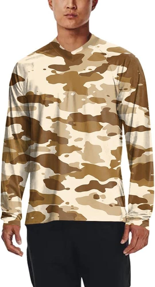 Men's MTB Shirt Long Sleeve Off-Road Motocross Cycling Jersey Mountain Bike Shirts Quick-Dry Moisture Wicking