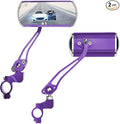 Bike Mirrors Handlebar Rearview Mirror, Bicycle Mirrors for Handlebars 2 pack, Bike Mirrors for Handlebar for Electric Bike, Mountain Bike, and Fixed Gear Bike (purple)