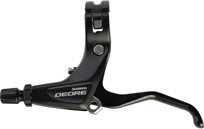 Shimano Deore 610 2-Finger Mountain Bicycle V-Brake Lever - BL-T610 (Black - Left Side)