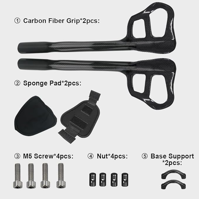 RXL SL triathlon handlebars aero bars road bike carbon aero bike handlebars 1-1/4"aero carbon handlebar racing bike handlebar extender 340mm TT handlebar triathlon 3K glossy
