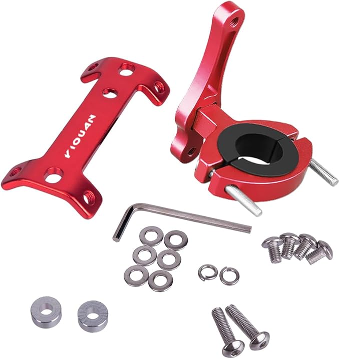 Bike Bottle Cage Adapter Aluminum Alloy Double Headed Bicycle Bottle Cage Extender High Hardness Adjustable Bottle Mount Seat Post Water Bottle Holder with Installation Tool for MTB Road Bike