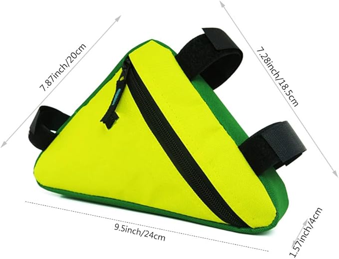 Bike Triangle Frame Bag - Bike Bicycle Storage Top Tube Bag Pack Triangle Pouch Road Mountain Cycling Strap Saddle Bag for Road Bikes Mountain Commute Bikes
