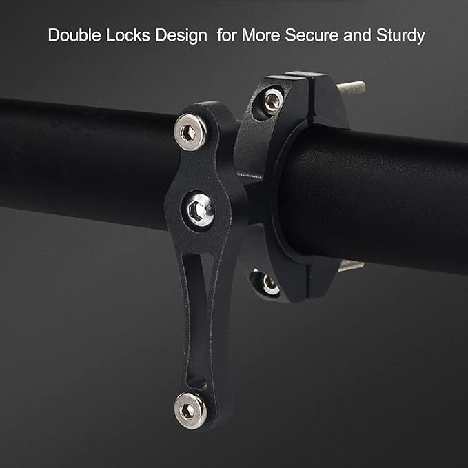 Platt Bike Bottle Cage Mount Aluminium Alloy Bicycle Water Bottle Cage Handlebar/Seatpost Mount for Road Bikes MTB Kids Bike（Black A）