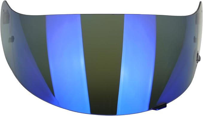 LKV HJ-09 Visor Replacement Face Shield Motorcycle Helmet Visor Anti-Scratch for CL-15 CL-16 CL-17 CL-SP CS-R1 CS-R2 CS-R3 FS-10 FS-15 IS-16 (Dark Tea Blue)