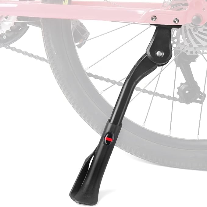 Bike Kickstand - Adjustable, Aluminum Alloy Strong Rear Mount Bicycle Kick Stand for 24-29 inch Electric & Mountain Adult Bike(40mm only)