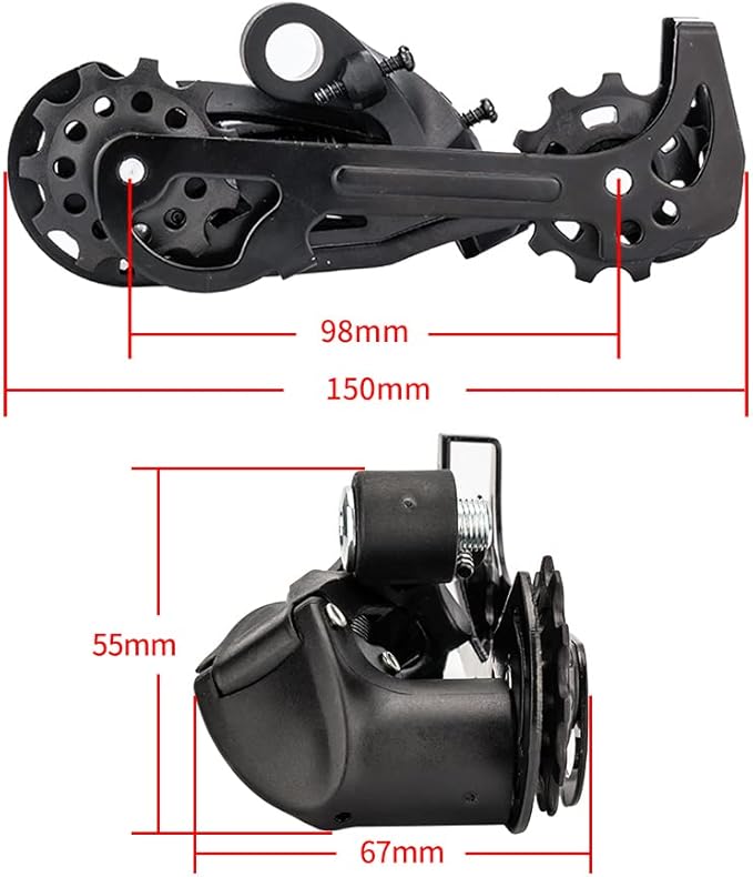 Bicycle Transmission kit,1x10 Speed MTB Derailleurs Shifter Groupset Bike Crankset 11-50T Cassette Flywheel 10 Speed Chain for MTB Mountain Bike