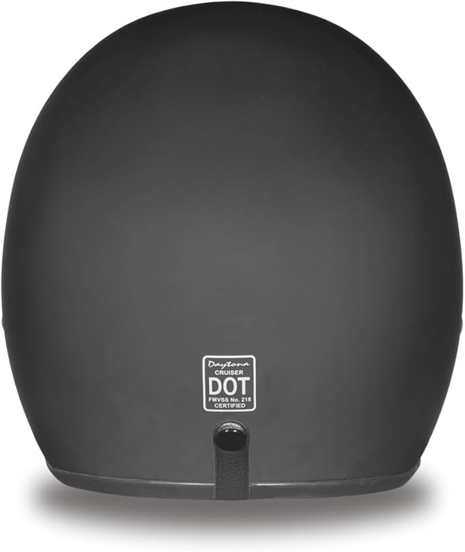 Daytona Helmets Retro 3/4 Open Face Motorcycle Helmet - Vintage Style, DOT Approved Helmet for Men & Women, Lightweight, Adjustable Fit, Removable Visor - Bike, Moped, Chopper, Scooter Helmet