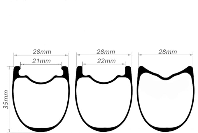 Full Carbon Road Bike Wheel Rims 700C Tubeless Hooked/Hookless/Tubular Road Bicycle Rims 28 Width For Road Bike