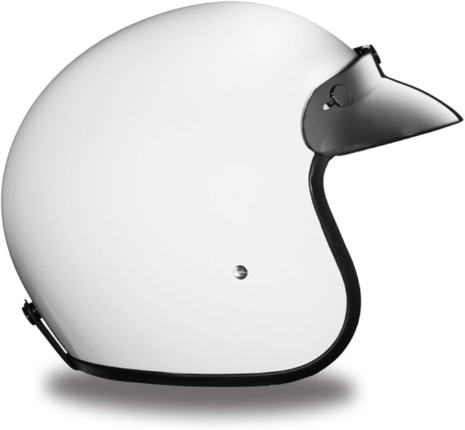 Daytona Helmets Retro 3/4 Open Face Motorcycle Helmet - Vintage Style, DOT Approved Helmet for Men & Women, Lightweight, Adjustable Fit, Removable Visor - Bike, Moped, Chopper, Scooter Helmet
