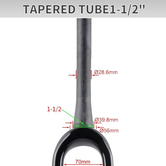Gravel 700C Carbon Fiber Rigid Fork Road Bike Forks QR 9 * 100mm 1-1/8" 28.6mm Straight/Tapered Tube Hard Front Fork Front Fork Bikes for 55C Tires Disc Brake