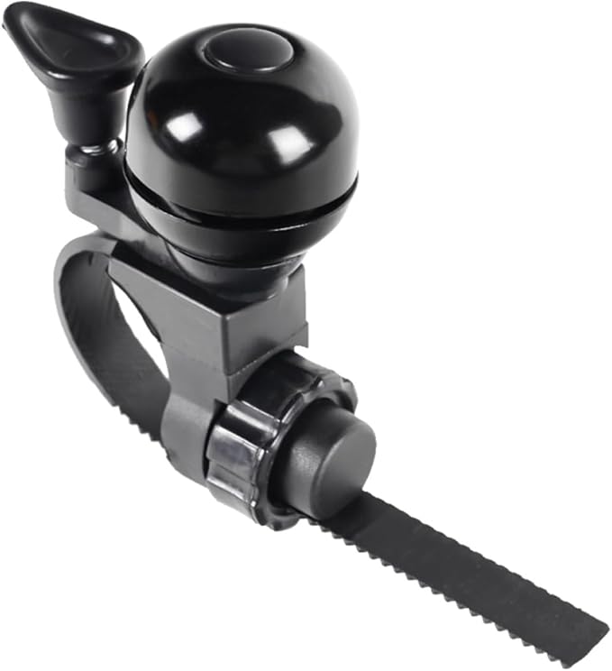 HEALLILY Vintage Bike Bell for Road, Mountain, and Scooter Handlebar – Removable Black Bicycle Bell Accessory with Sound for Boys and Cycling