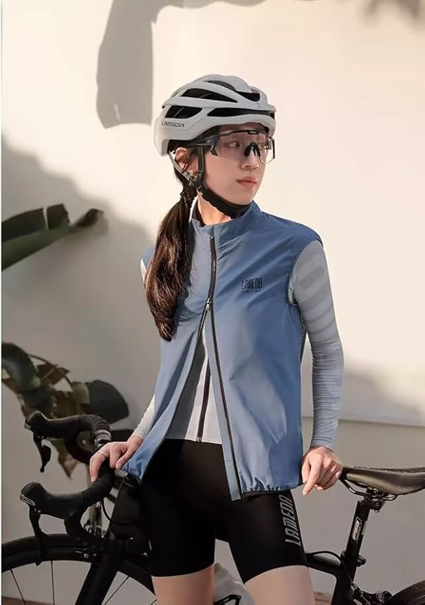 LAMEDA Cycling Jacket for Men Women, Windproof Lightweight Packable Cycling Windbreaker Bicycle Clothing Jacket