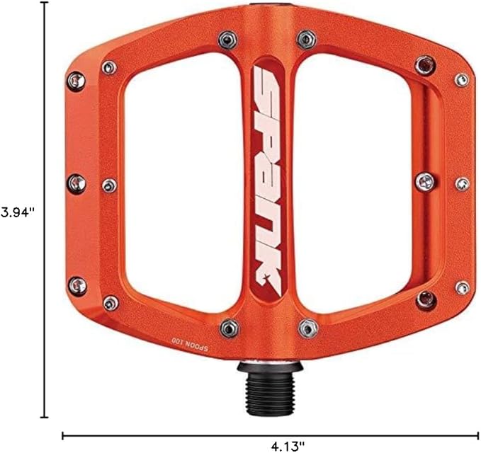 SPANK Spoon 100 Pedals. Forged Alloy Body is Shot peened and Anodized for Increased Durability