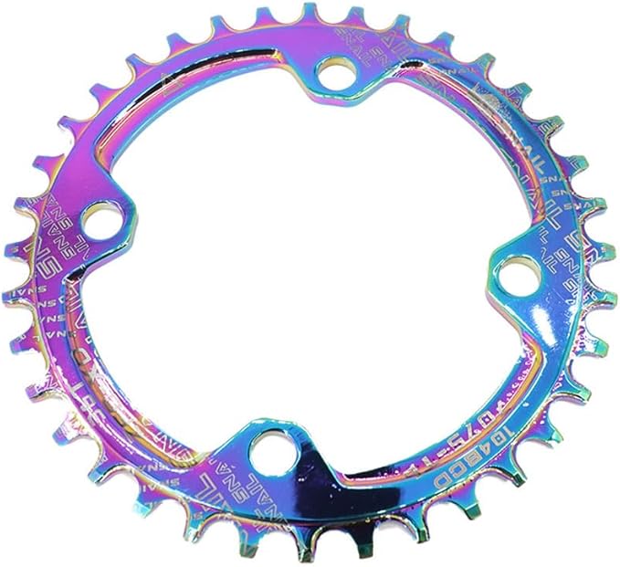 DJC Bike Chainring 104BCD Round/Oval 30t 32t 34t 36t 38t 40t 42t 44t 46t 48t 50t 52t Tooth Narrow Wide 7/8/9/10/11/12 Speed Ultralight MTB Mountain Bike 104 BCD Chainwheel