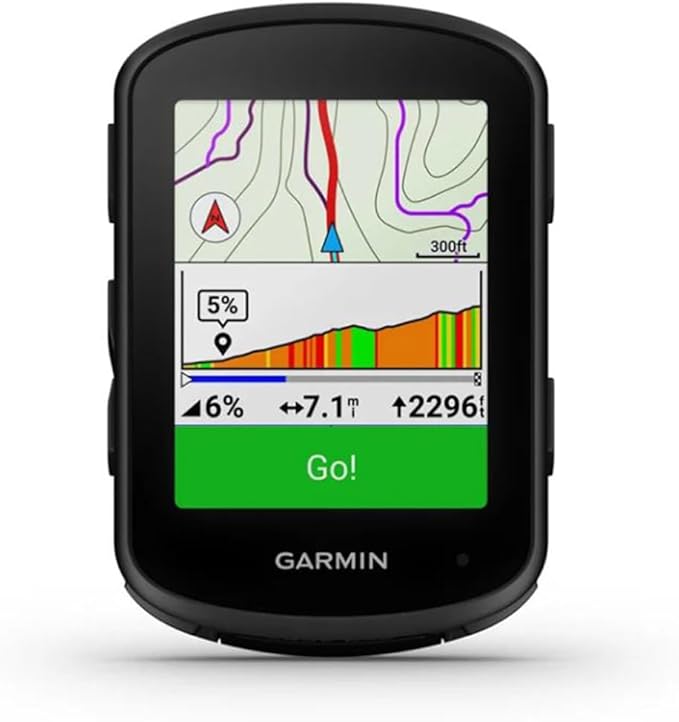 Garmin 010-02695-00 Edge 840, Compact GPS Cycling Computer, Device Only | Official USA Partner Model | Bundle with Sport Towel + Deco Essentials Wearable Commuter Front and Rear Safety Light