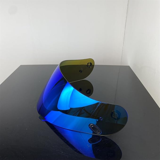 HJ-09 Helmet Visor Replacement,Tinted Motorcycle Helmet Face Shield Sunshield UV Protection for HJC CL-15 CL-17 CL-16 CL-SP AC-12 FS-10 CS-R1 IS-16 CS-R2 (Revo Deep Blue)