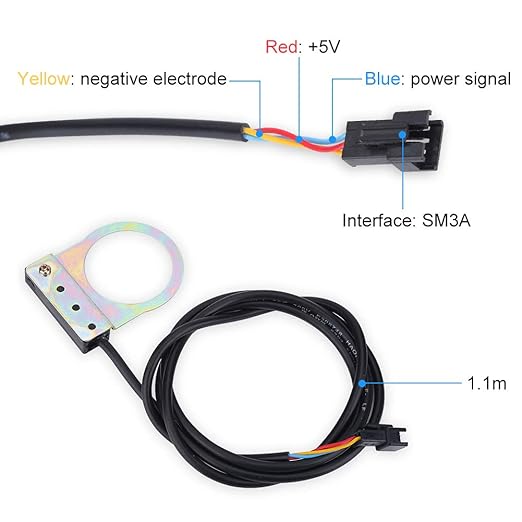 Alomejor Pedal Assist Sensor, Easy Installation Electric Bike Sensor 8 Magnets Power Speed for Urban Commuters Mountain Bikers Daily Riders