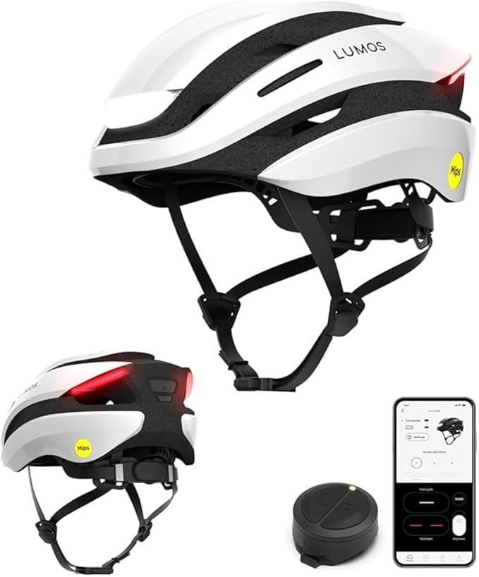 Lumos Ultra Smart Bike Helmet | Customizable Front and Back LED Lights with Turn Signals | Road Bicycle Helmets for Adults: Men, Women