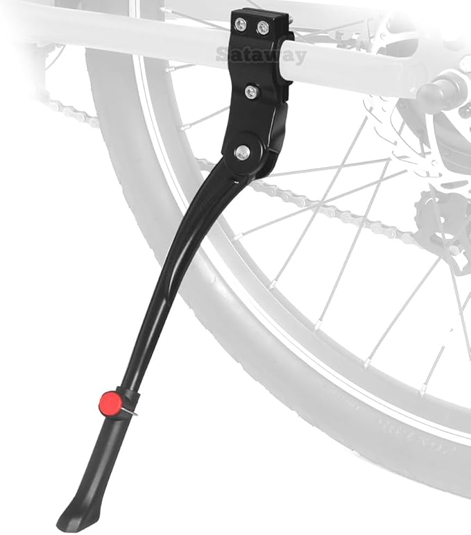 Rear Side Mount Bike Kickstand Adjustable Bicycle Kick Stand for 24”-28” Mountain Road Sport Bike