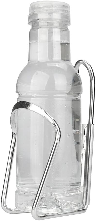 Lightweight Aluminum Alloy Bicycle Water Bottle Cage Holder for Outdoor Activities, Bike Bicycle Cycling Drink Water Bottle Rack Holder Cage (Silver)