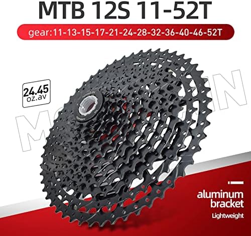 VG SPORTS 8/9/10/11/12 Speed Ultra-Light Bike Cassette for Mountain Bike 11-40T/11-42T/11-46T/11-50T/11-52T MTB Cassette Lightweight Aluminum Bracket Cassette