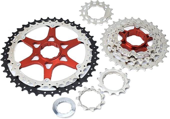 VG SPORTS 8/9/10/11/12 Speed Ultra-Light Bike Cassette for Mountain Bike 11-40T/11-42T/11-46T/11-50T/11-52T MTB Cassette Lightweight Aluminum Bracket Cassette