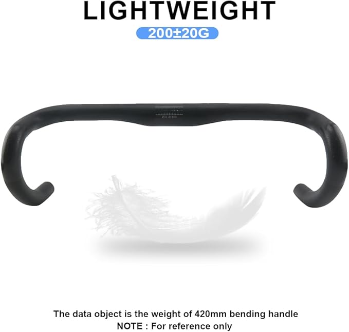 Road Bike Handlebars 31.8 Alfa Pasca Carbon Handlebars Road Bike 31.8mm Aero Drop Handle Bars Carbon Fiber Handlebars Bicycle Accessories Ud Matte 380/400/420/440mm