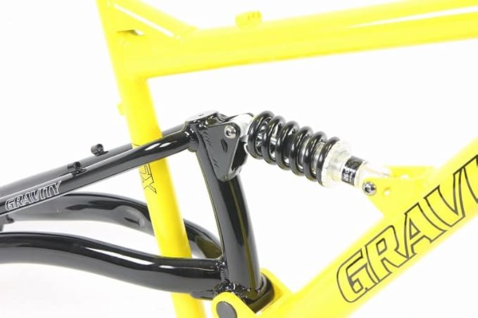 Gravity FSX 26 inch Wheel Aluminum Disc Brake Full Dual Suspension Bike Frame with Rear Shock