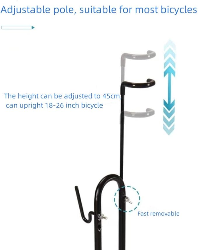 Bike Stand Floor Stand Bicycle Type Parking Rack Vertical Bracket for Bicycles, 3-in-1 Parking Maintenance and Storage Function, are Suitable for All Kinds of Mountain Bikes and Road Bikes
