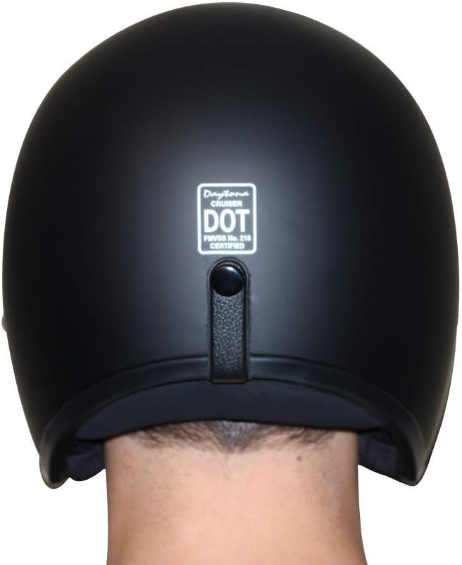 Daytona Helmets Retro 3/4 Open Face Motorcycle Helmet - Vintage Style, DOT Approved Helmet for Men & Women, Lightweight, Adjustable Fit, Removable Visor - Bike, Moped, Chopper, Scooter Helmet
