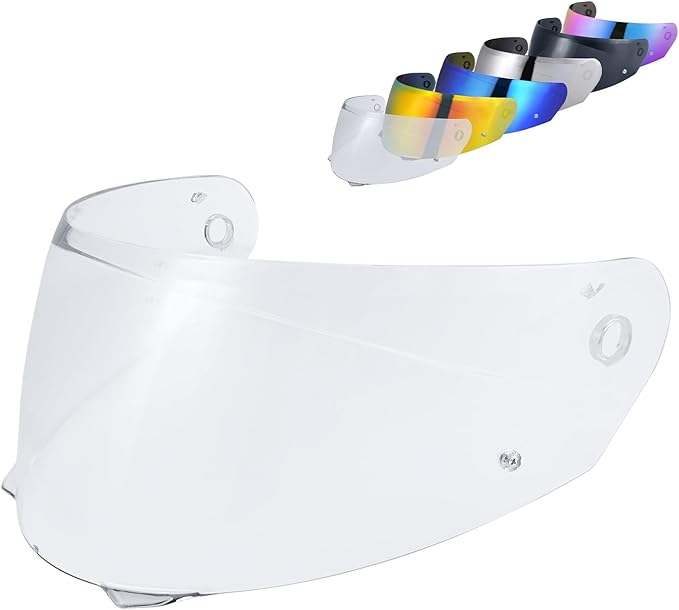 HJ-33 Visor Shield Replacement, I90 Visor Face Shield Compatible With HJ-33 Helmet Visor Accessories (Clear)